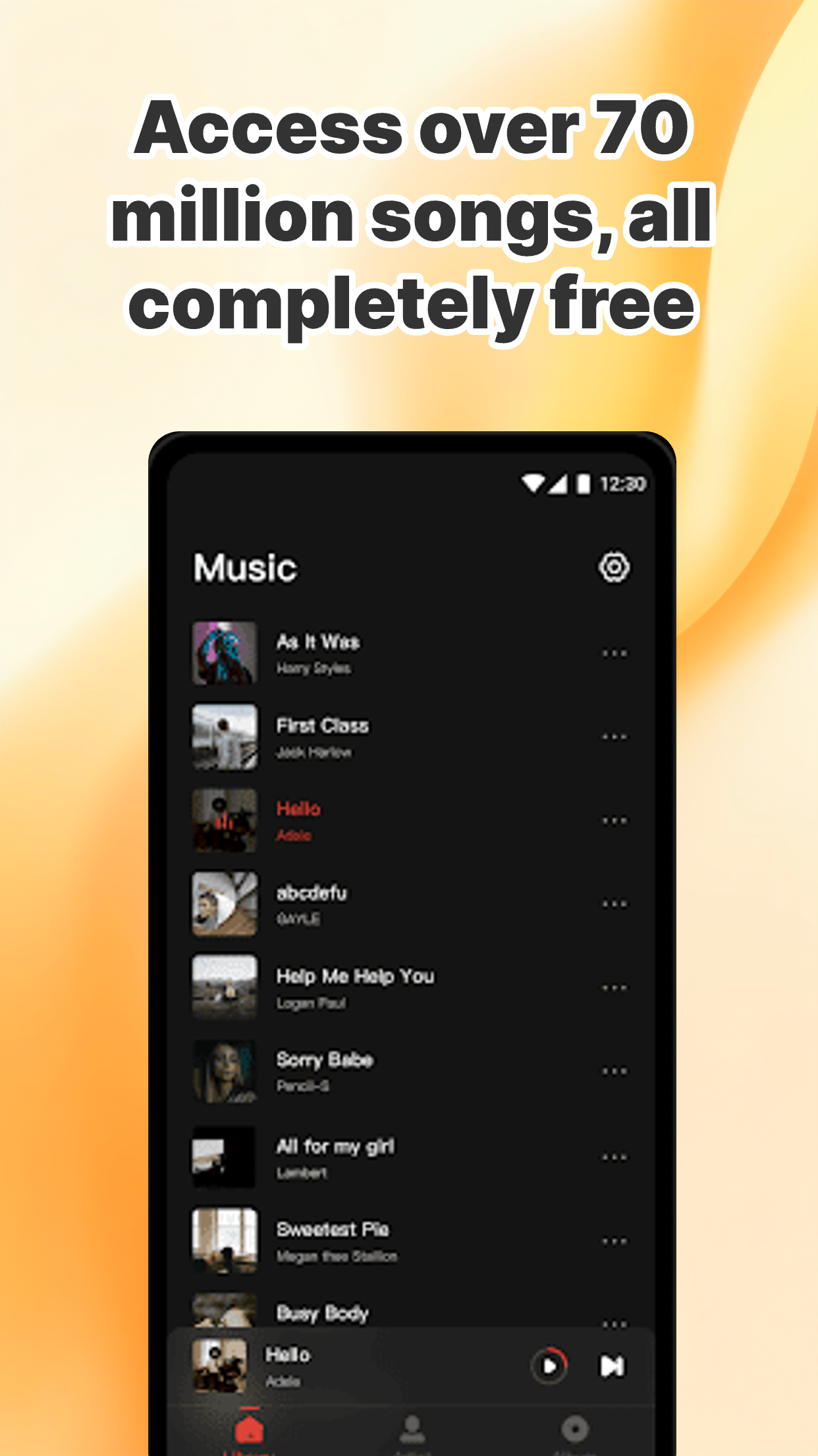 Auralis Music player screen